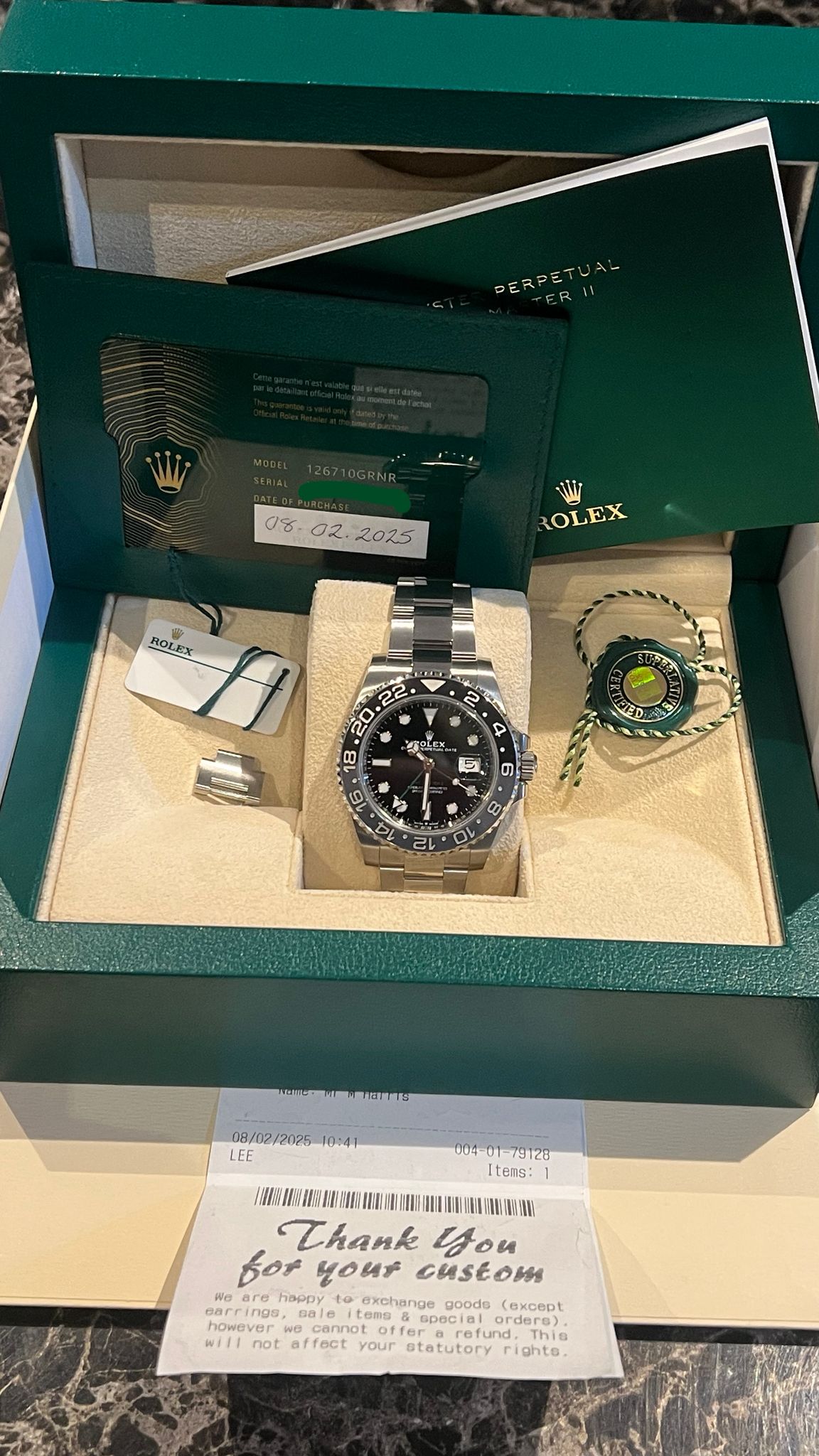 db9b34f0-1bda-405b-be42-6352a1ee932e-4 Rolex GMT-Master II "Bruce Wayne" - Ref. 126710GRNR - Image 1
